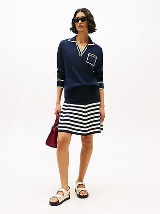 Tommy Hilfiger Flared Mini Skirt With Silk