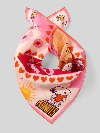 Codello Tuch aus reiner Seide mit Motiv-Print Modell Nicki in Pink, Gr&ouml;&szlig;e 1