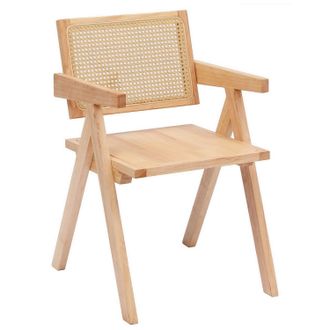 Nordlys Scandinavian Solid Wood Dining Room Chair in Light Brown