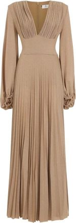 Elisabetta Franchi Mujer, Vestidos, Beige, Talla: S