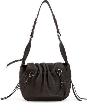Isabel Marant Womens Shoulder Bag Bolton Chocolate Lambskin Leather