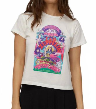 Daydreamer Led Zeppelin Electric Magic Short Sleeve Tee In White