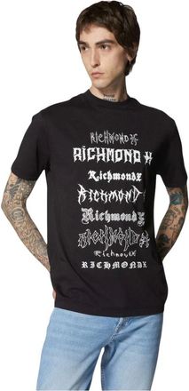 John Richmond Heren, Tops, Zwart, Maat: XL