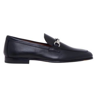 Doucal's Nappa Leather Loafer with Metal Bit - male - Doucals - Loafers - Black - 8 1/2 UK - Shoes
