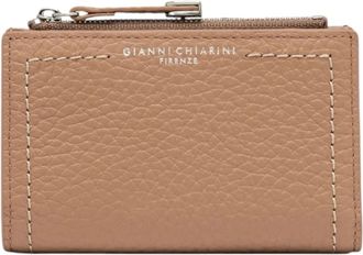 Gianni Chiarini Bubble Wallet - Dames - Portefeuilles - Bruin - ONE Size - Leer - Accessoires