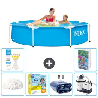 Intex Piscina Con Estructura Redonda - 244x51 Cm - 7-piezas S75