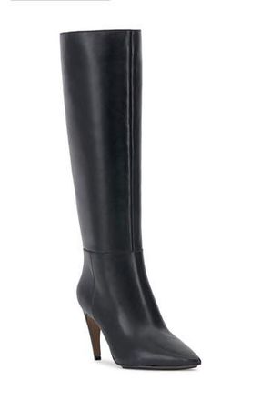 Vince Camuto Brigitte Pointed Toe Knee High Boot in Black at Nordstrom Rack, Size 8.5 Regular Calf