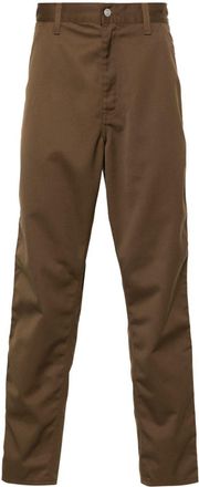 Carhartt Work in Progress Simple straight-leg trousers - men - Cotton/Polyester/Cotton/Polyester - 34 - Brown