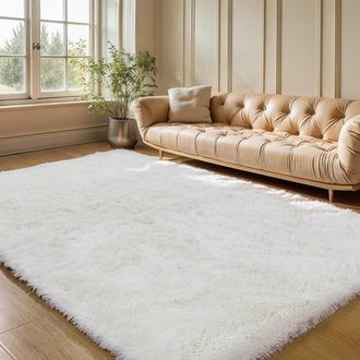 OEM 1 Alfombra De Pelo Largo, 160x230 Cm, Antideslizante, Poli&eacute;ster, Para Sal&oacute;n O Dormitorio