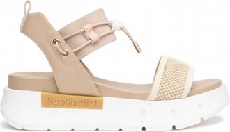 Nero Giardini Womens Tamigi Utility Sandal In Latte