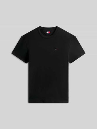 Tommy Jeans Regular Fit T-Shirt aus reiner Baumwolle in Black, Gr&ouml;&szlig;e XXL