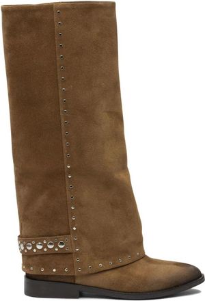 Strategia Velour Tequila Hoge Laarzen - Dames - Hoge Laarzen - Bruin - 36 EU - Su&egrave;de - Schoenen