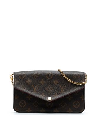 Louis Vuitton 2020 Pochette Felicie crossbodytas met monogram - Bruin