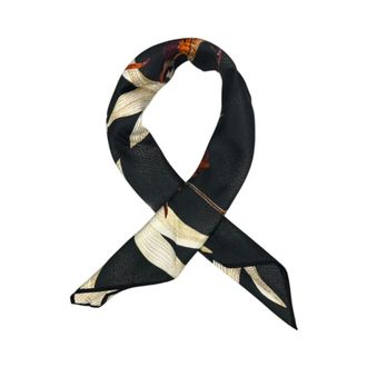 Borbonese Silky Scarves, female, Black, Size: ONE SIZE Silk Scarf