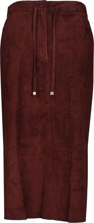 Max Mara Suede Longuette Skirt