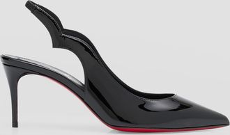 Christian Louboutin 70mm Hot Chick Patent Slingback Pumps