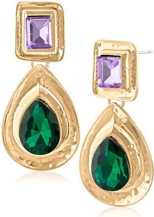 Jardin Crystal Teardrop Earrings in Multi/Gold at Nordstrom Rack