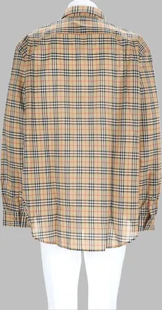 Burberry Check Cotton Shirt - Beige