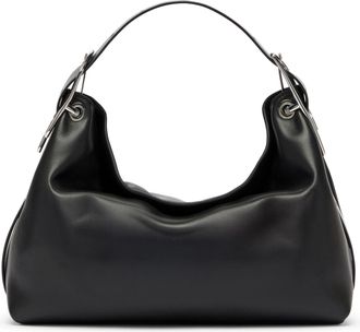 Diesel D-Line-Leather shoulder bag - Shoulder Bags - Woman - Black