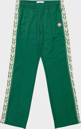 Casablanca Mens Laurel Track Pants Green Cotton - Size 2XL