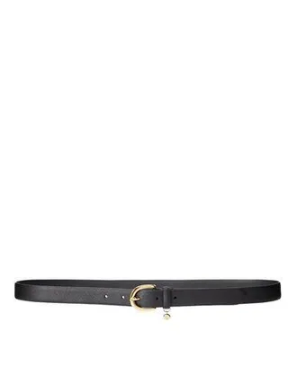 Ralph Lauren CHARM SAFFIANO LEATHER BELT