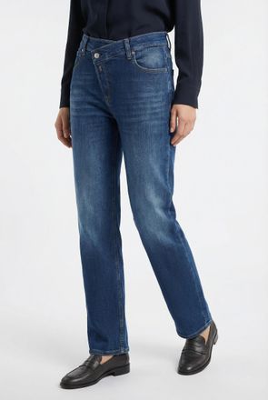Replay Weite Jeans REPLAY ZELMAA, Damen, Gr. 26, L&auml;nge 30, dunkelblau, Denim/Jeans, Obermaterial: 98% Baumwolle, 2% Elasthan, weit lang, Jeans Weite Jeans, m