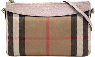 Burberry Pre-owned Cross Body Bags, female, Brown, Size: ONE SIZE Pre-owned Peyton Crossbody Bag