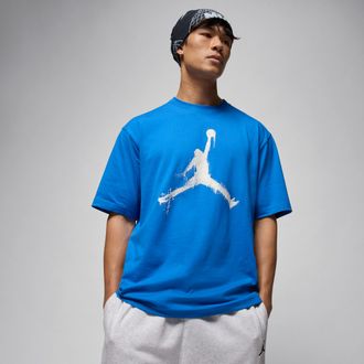 Nike Jordan Mens Jordan Brooklyn T-Shirt in Blue | HQ8925-459