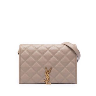 Saint Laurent Pre-owned Saint Laurent Mini Quilted Lambskin Becky Chain Shoulder Bag Ladies R4WFO1P2CCH7L5H4
