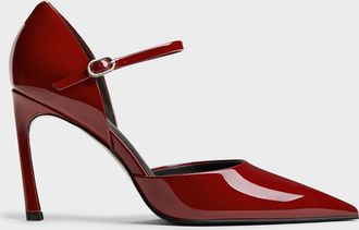 Charles & Keith Patent Pointed DOrsay Stiletto Pumps