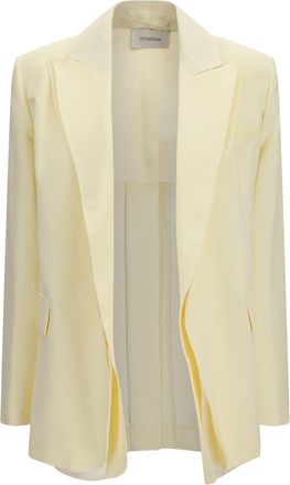 Max Mara Double-Collar Viscose Blazer - Yellow