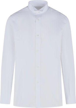 Maison Margiela Snapped White Cotton Shirt