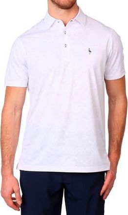 Tailorbyrd Honeycomb Textured Performance Polo in Dove White at Nordstrom Rack, Size Xx-Large