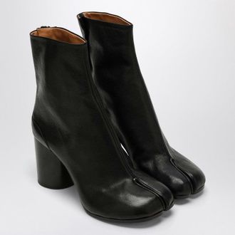 Maison Margiela Black Leather Tabi Ankle Boots