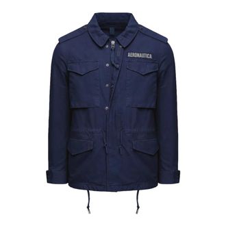 Aeronautica Field Jacket - Heren - Zomerjassen - Blauw - L - Katoen - Jassen