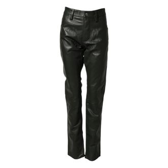 Dsquared2 Rechte Broek - Heren - Broeken - Zwart - Maat: M Leer