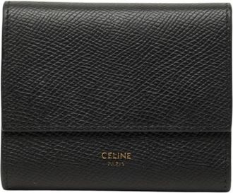 Celine Pre-owned Wallet (tri-fold) - Dames - Vintage Accessoires - Zwart - ONE Size - Leer - Vintage