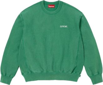 SUPREME SS26 Washed Crewneck Green SUP-SS26-304-GRN