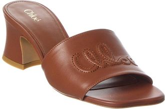Chlo&eacute; Soleil Leather Mule