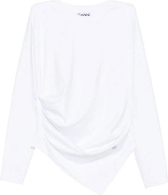 Ganni Mujer, Camisetas, Blanco, Talla: XS