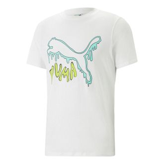 Puma Graphic Melted Cat T-Shirt White 622554-02