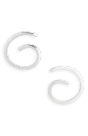 Karine Sultan Spiral Stud Earrings in Silver at Nordstrom Rack