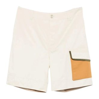 Marni Long Shorts, male, Beige, Size: XL Cargo Bermuda Shorts