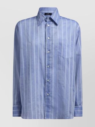 Etro striped cotton shirt