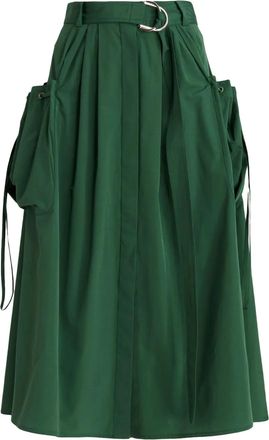 Mantù Gonna midi svasata - Verde