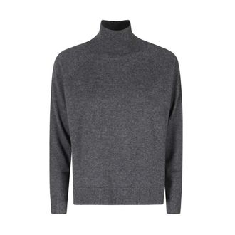 Max Mara Antracietkleurige coltrui - Dames - Truien - Grijs - Maat: L