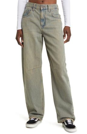 BDG Logan Dirty Wash Baggy Jeans in Dirty Blue at Nordstrom, Size 27 32