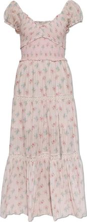 LoveShackFancy Amandla Katoenen Maxjurk - Dames - Maxi kleedjes - Roze - S - Katoen - Kleedjes