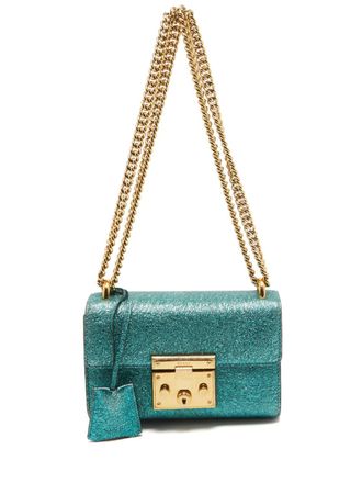 Gucci 2024 padlock shoulder bag - women - Leather/Alcantara - One Size - Blue