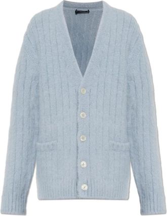 Dolce & Gabbana Cardigan in Lana con Tasche - - Knitwear - Uomo - Blu - M